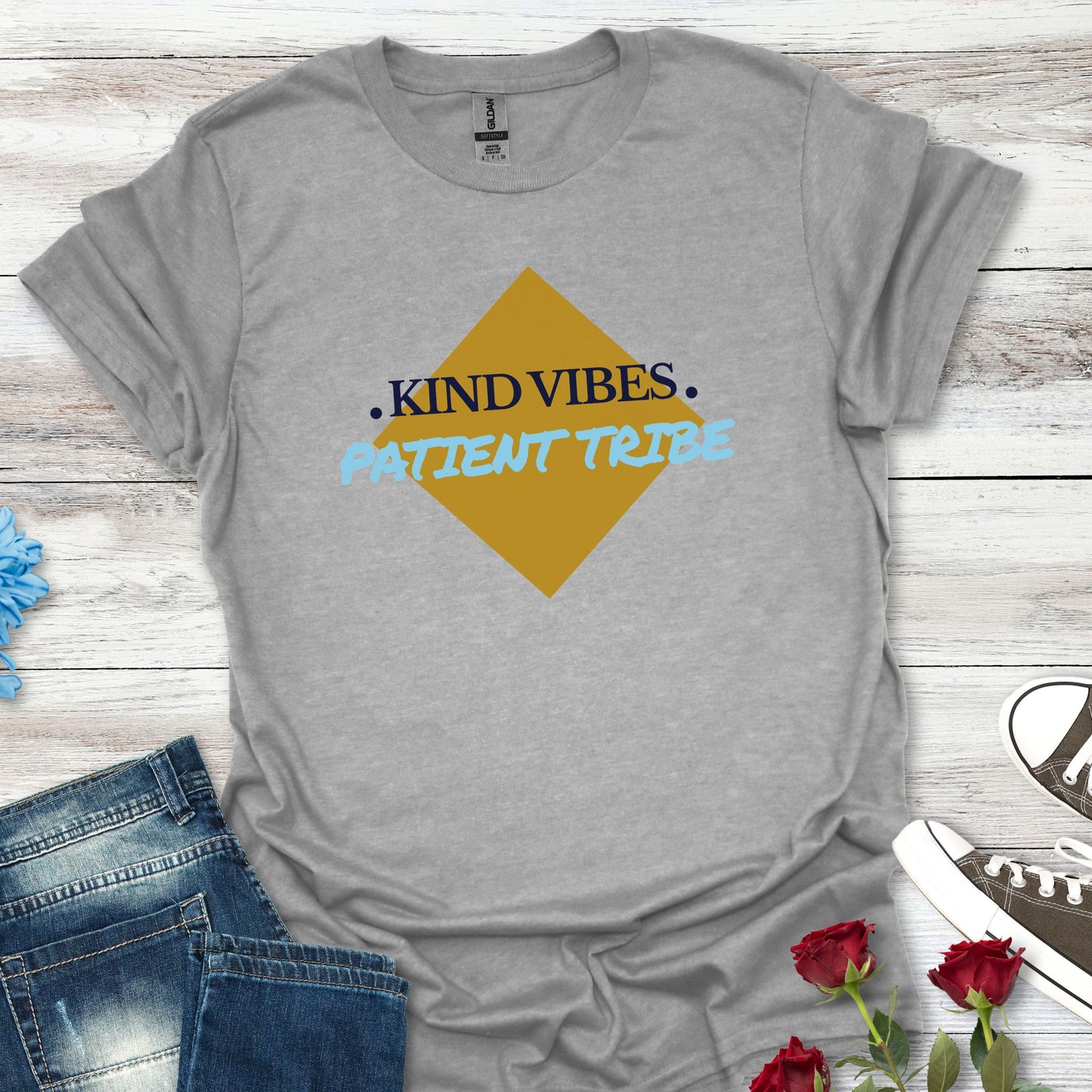 Kind Vibes Patient Tribe T-Shirt — Inspirational Minimalist Tee