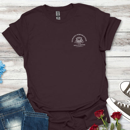 Your Soul Purpose Is... Pocket Floral T-Shirt — Vintage Botanical Graphic Tee