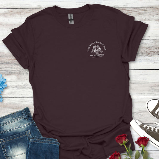 Your Soul Purpose Is... Pocket Floral T-Shirt — Vintage Botanical Graphic Tee