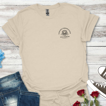 Your Soul Purpose Is... Pocket Floral T-Shirt — Vintage Botanical Graphic Tee