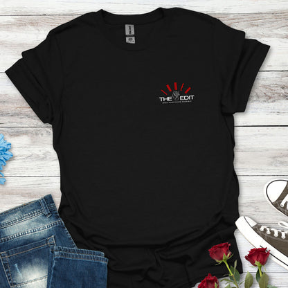 'THE INNER EDIT' Chest Pocket Graphic, Cute Casual Tee