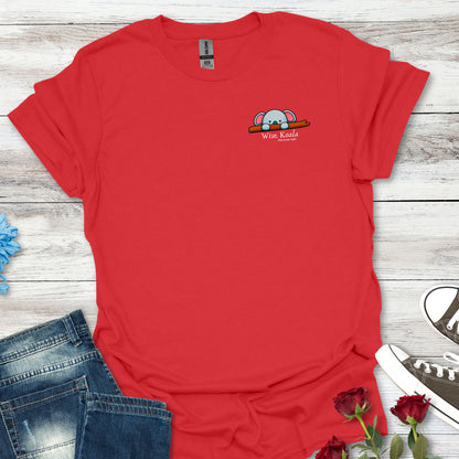 Koala Chill Pocket Tee — Cute 'Wise Koala' Minimal Graphic T-Shirt
