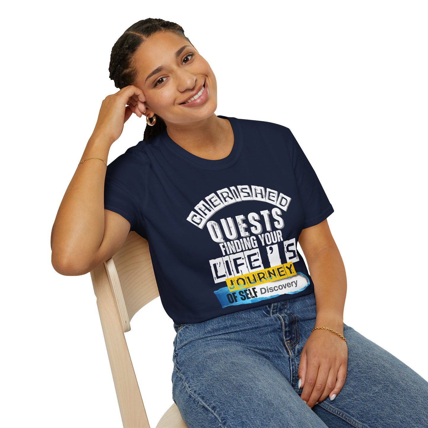 Cherished Quests (W) - Life's Journey of Self-Discovery Tee