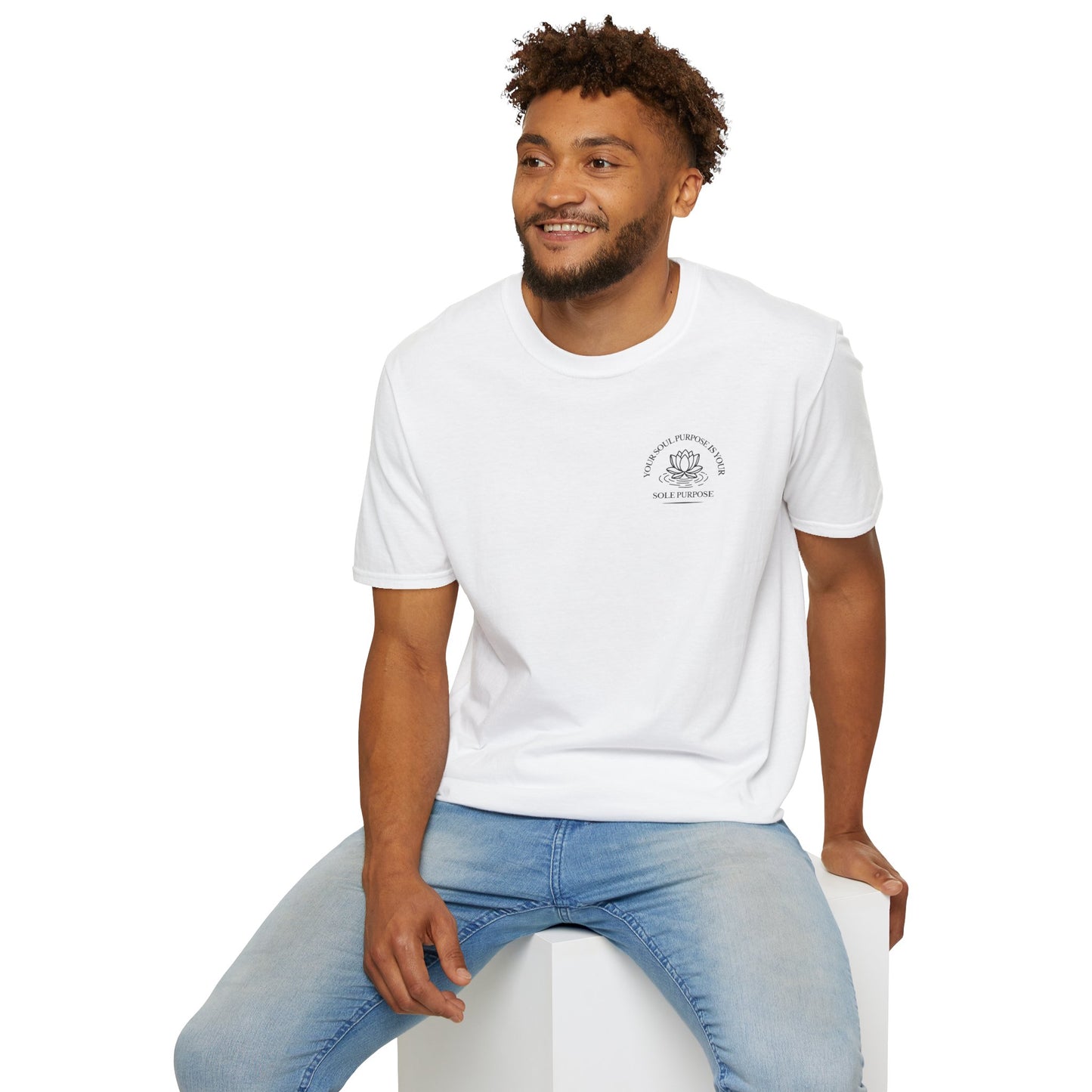 Your Soul Purpose Is... Pocket Floral T-Shirt — Vintage Botanical Graphic Tee