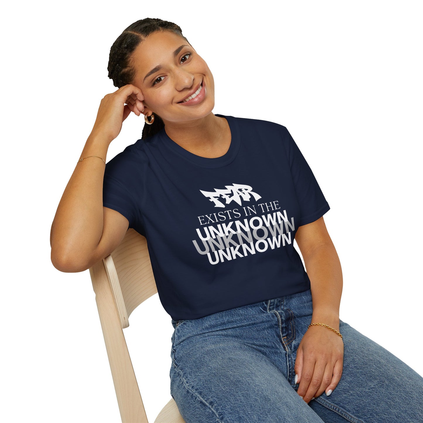 Exist in the Known T-Shirt — Motivational Minimalist Graphic Tee