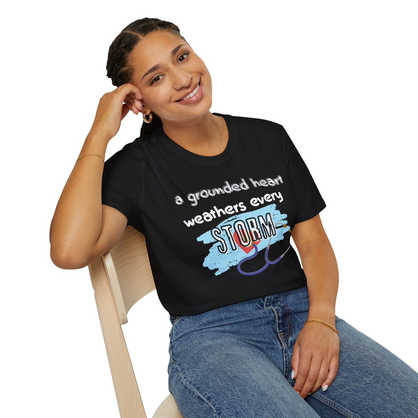 A Grounded Heart Weathers Every Storm – Resilience Tee (Unisex)