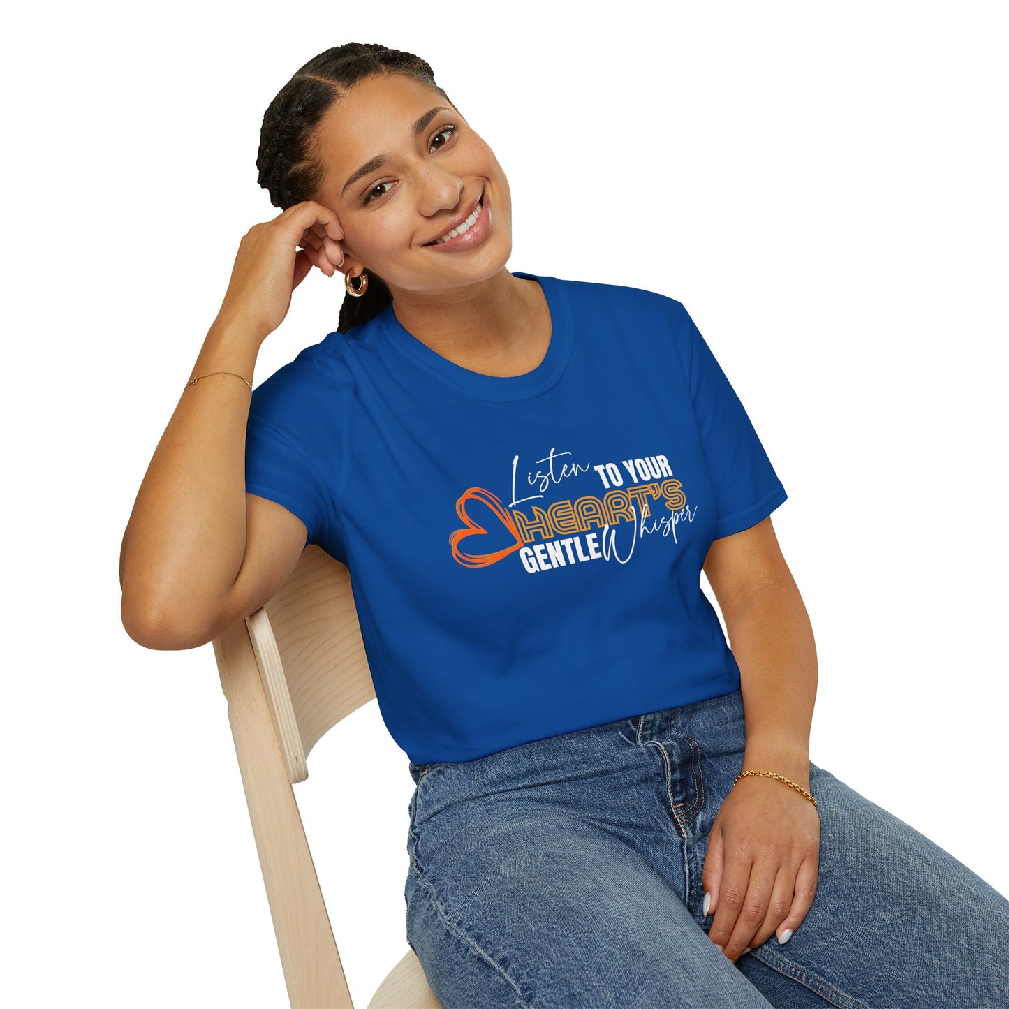 Listen to Your Heart's Gentle Whisper - Inspirational Tee