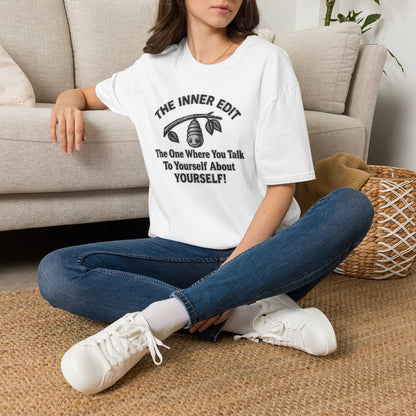 The Inner Edit T‑Shirt — Funny Self‑Talk Cacoon Graphic Tee