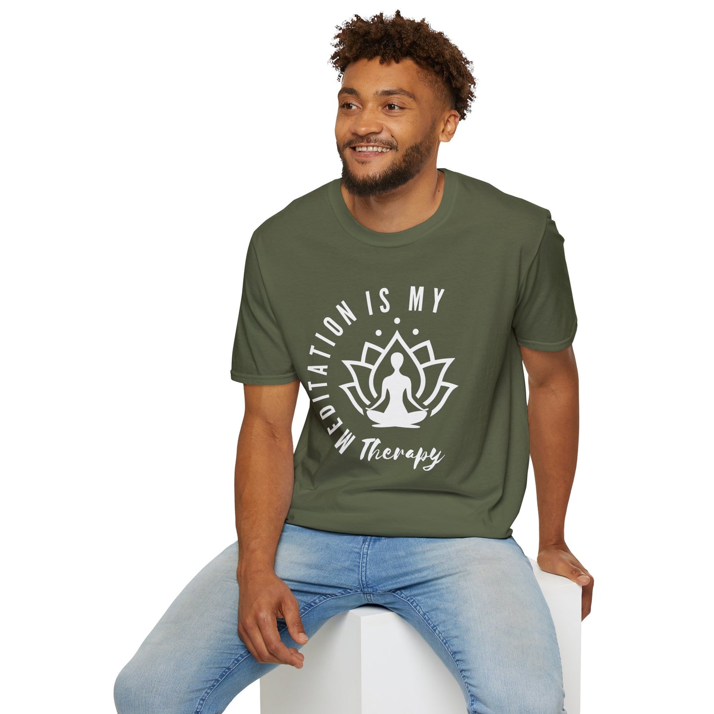 Meditation is My Therapy - Calm and Centered (W) Tee