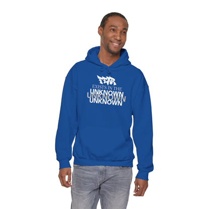 Exist in the Known Hoodie — Minimalist Typography Unisex Pullover