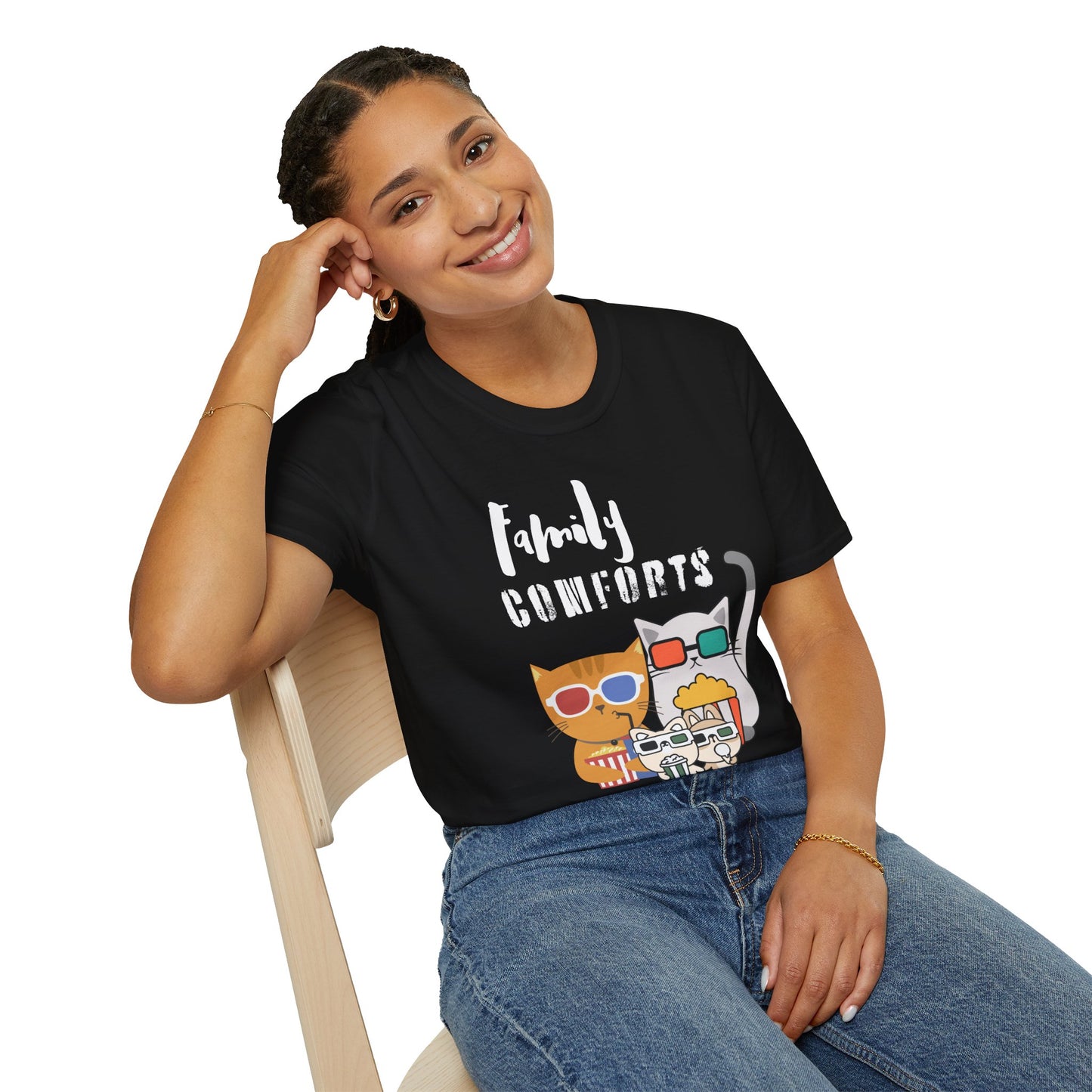 Family Comforts Cinematic Cat Graphic Tee