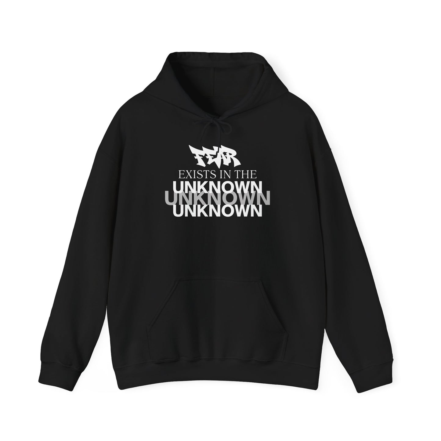 Exist in the Known Hoodie — Minimalist Typography Unisex Pullover