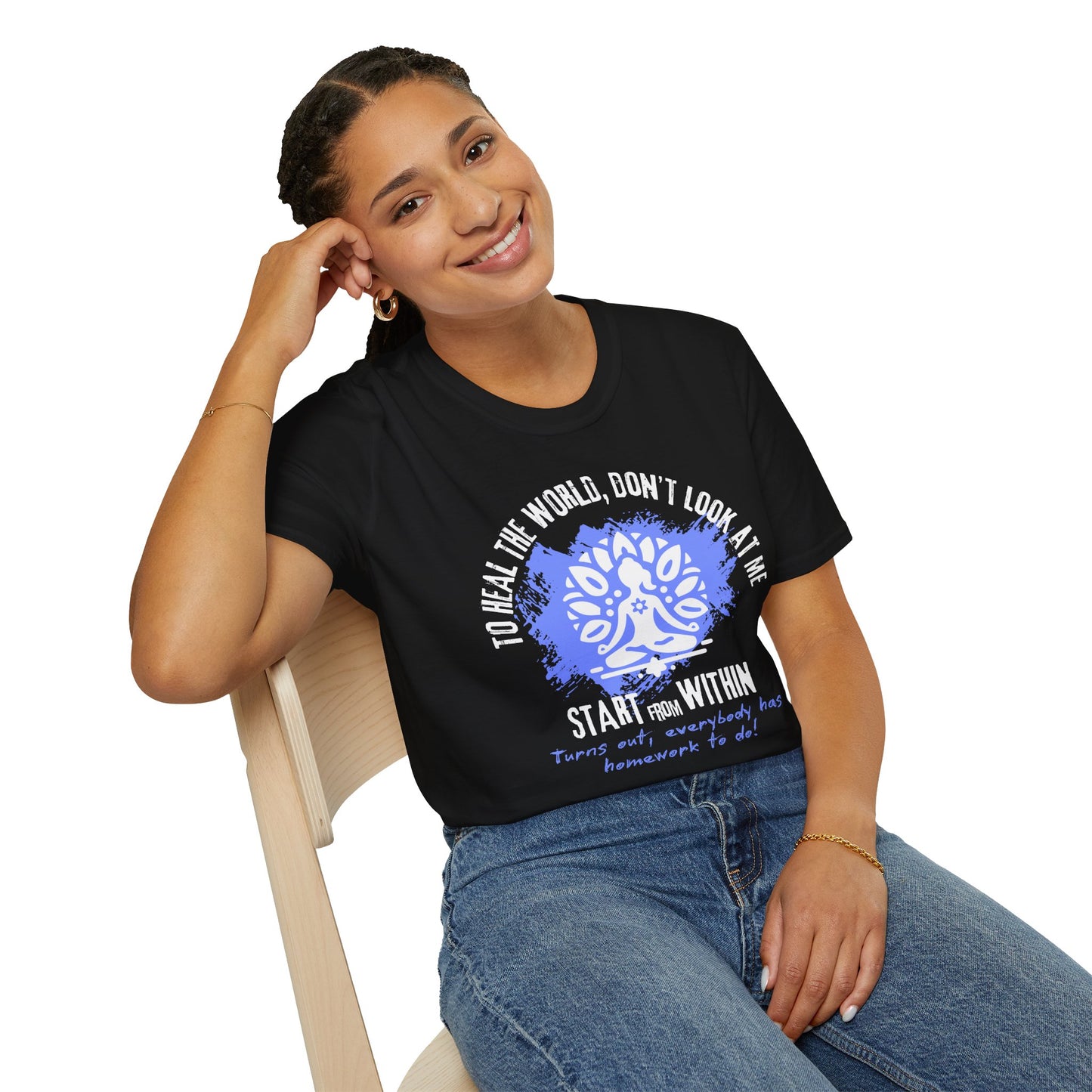 Healing Starts Within T-Shirt — Mindfulness Yoga Tee