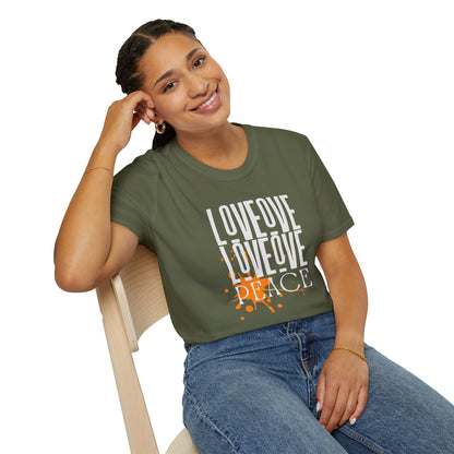 Love Peace Unisex Tee - Softstyle T-Shirt