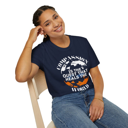 Compassion is the Quest.. - Healing the World Tee (O)