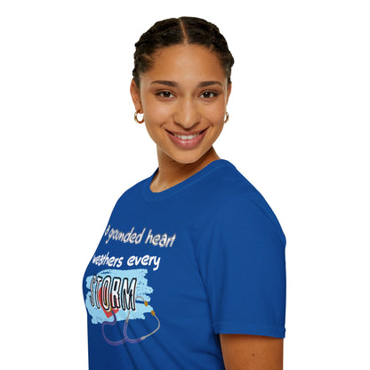 A Grounded Heart Weathers Every Storm – Resilience Tee (Unisex)