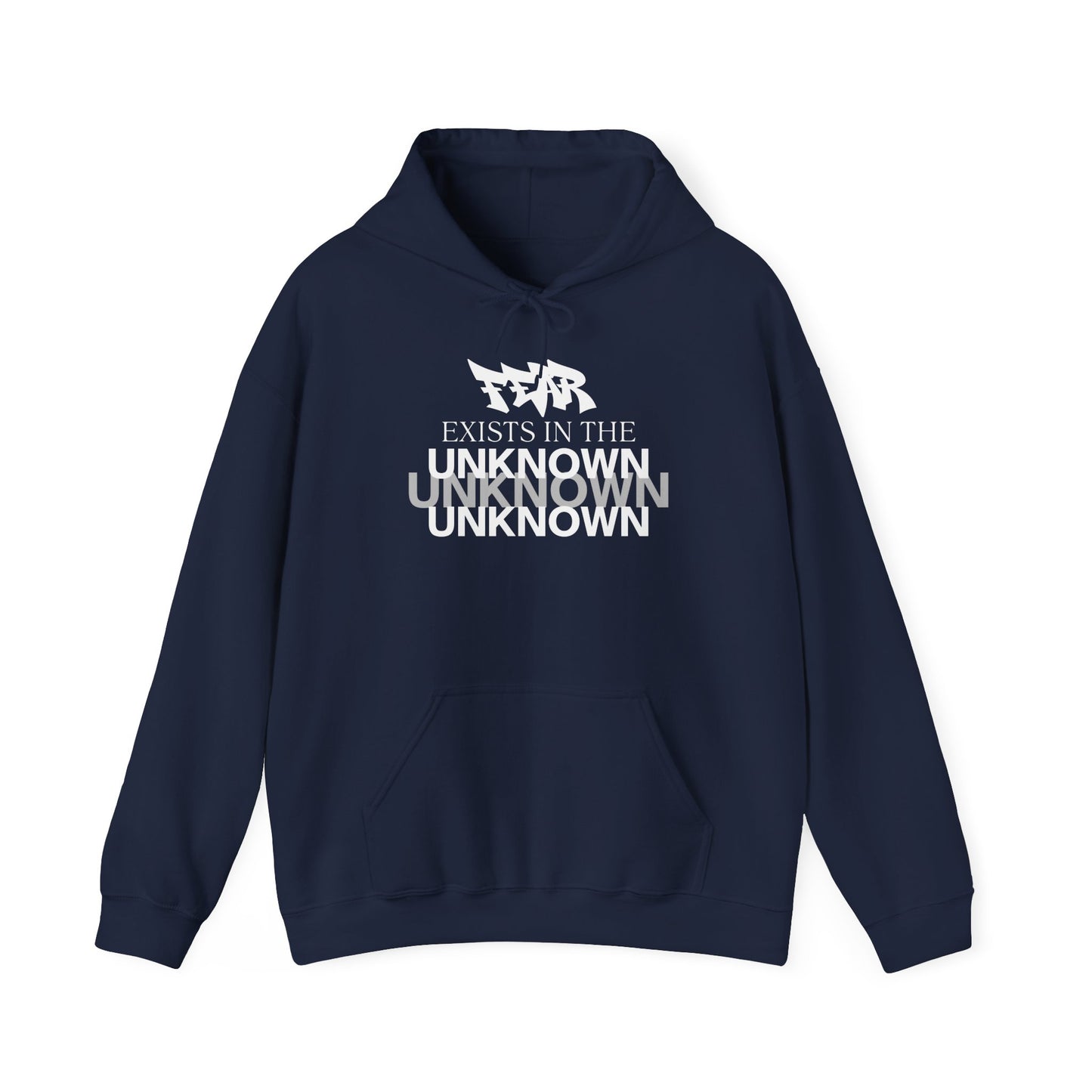 Exist in the Known Hoodie — Minimalist Typography Unisex Pullover