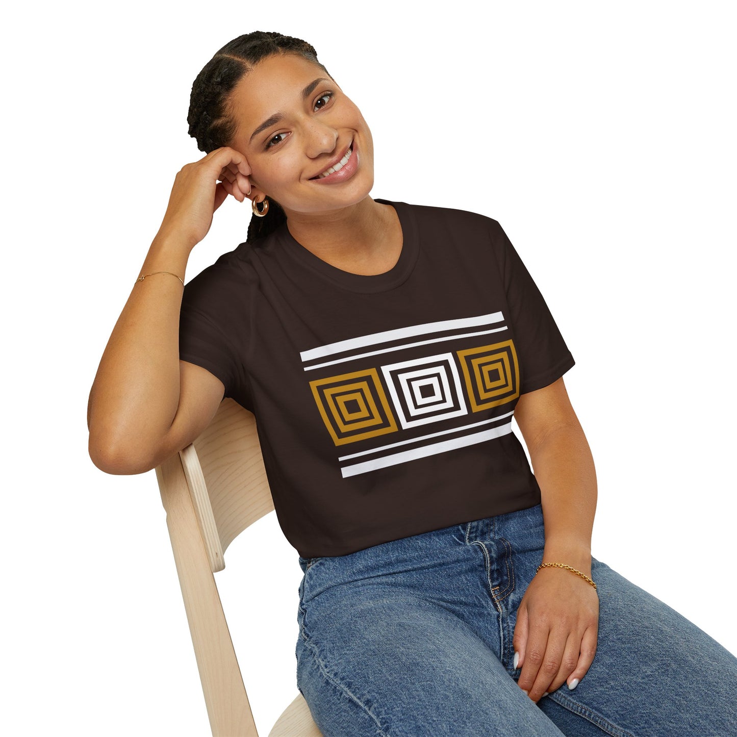 Aesthetics Colorful Blocks Graphic (W/B) Tee