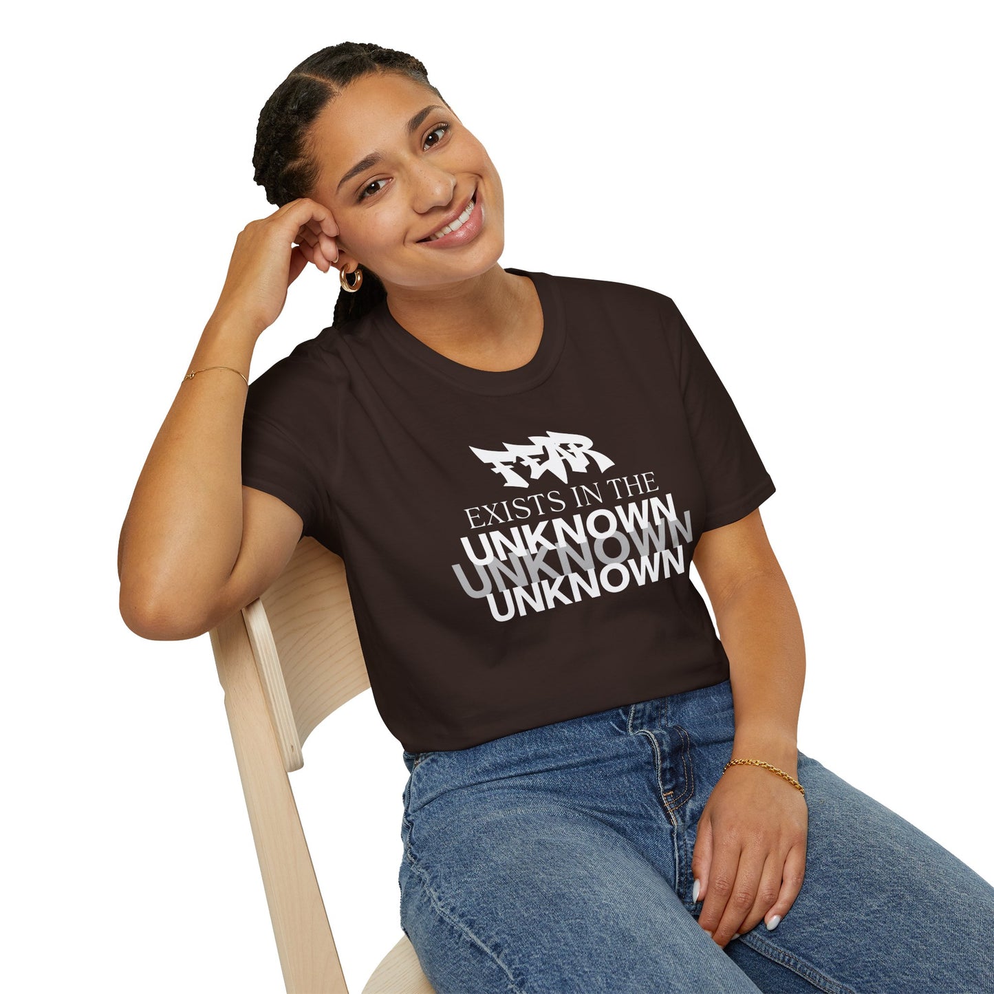 Exist in the Known T-Shirt — Motivational Minimalist Graphic Tee