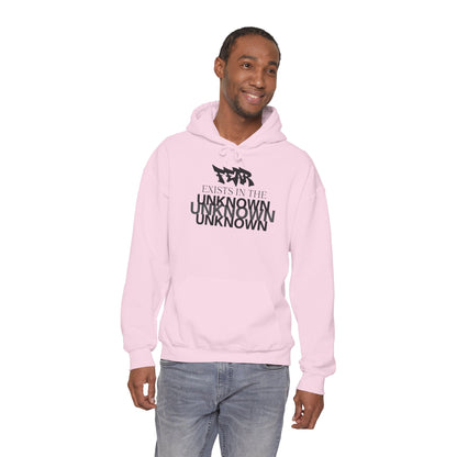 Exist in the Known Hoodie — Minimalist Typography Unisex Pullover