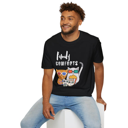 Family Comforts Cinematic Cat Graphic Tee