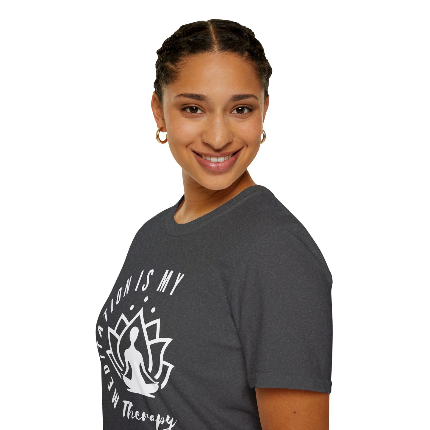 Meditation is My Therapy - Calm and Centered (W) Tee