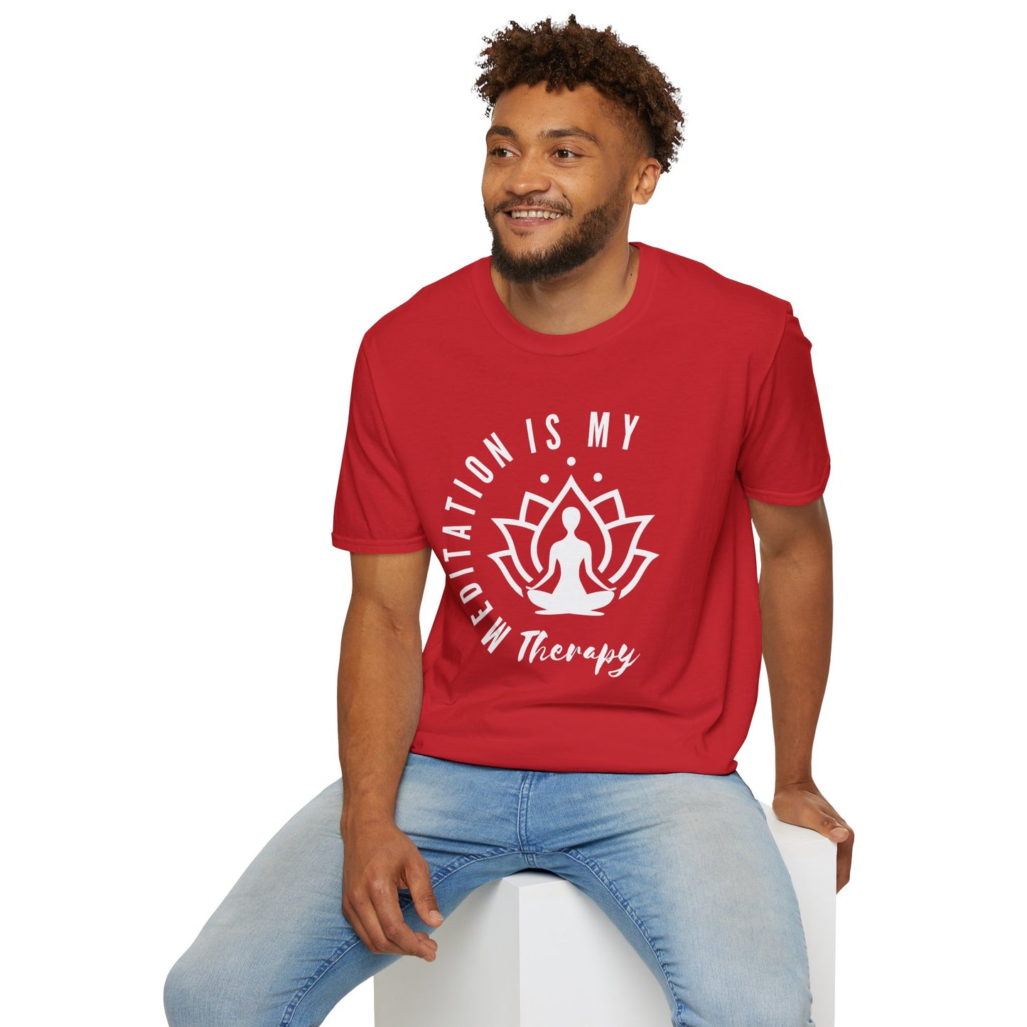 Meditation is My Therapy - Calm and Centered (W) Tee