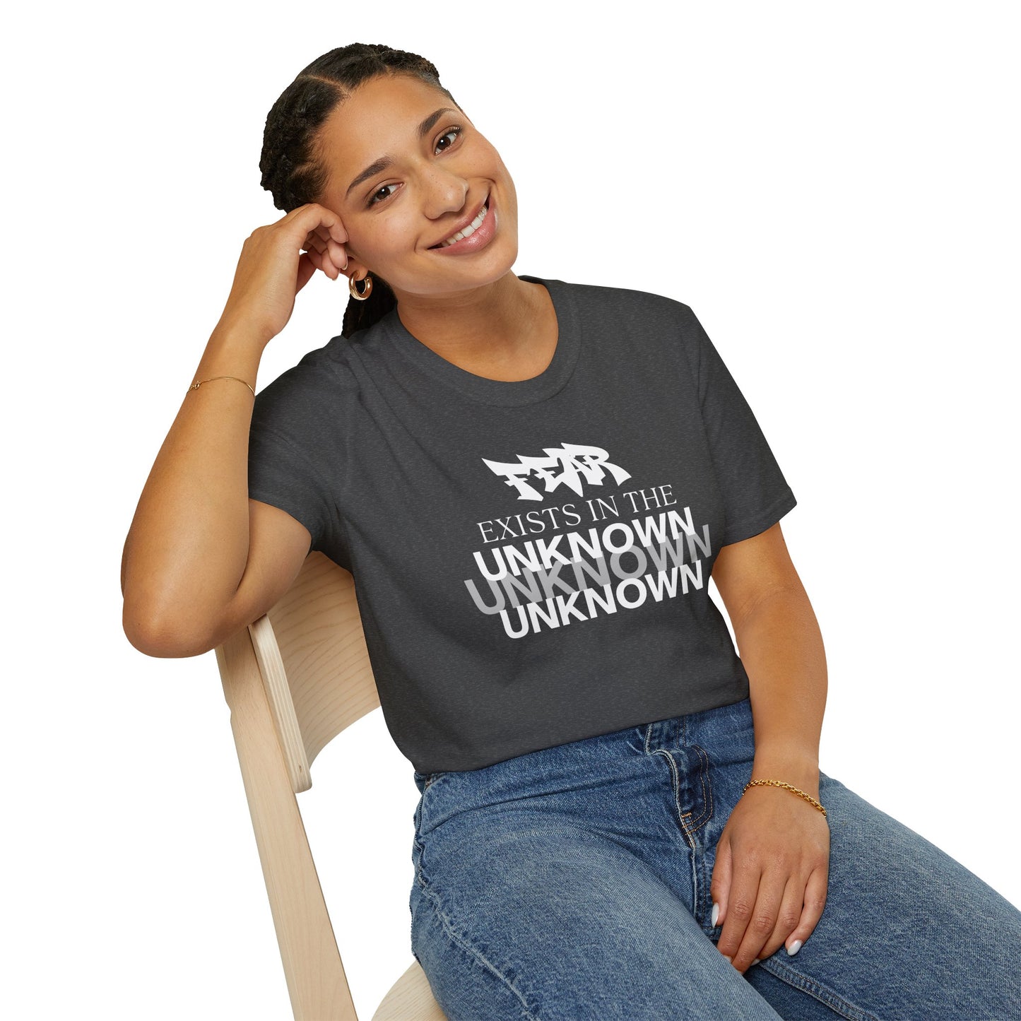 Exist in the Known T-Shirt — Motivational Minimalist Graphic Tee