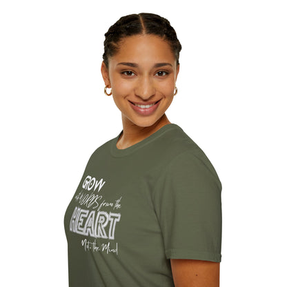 GROW With Words From The Heart... - Inspirational Tee