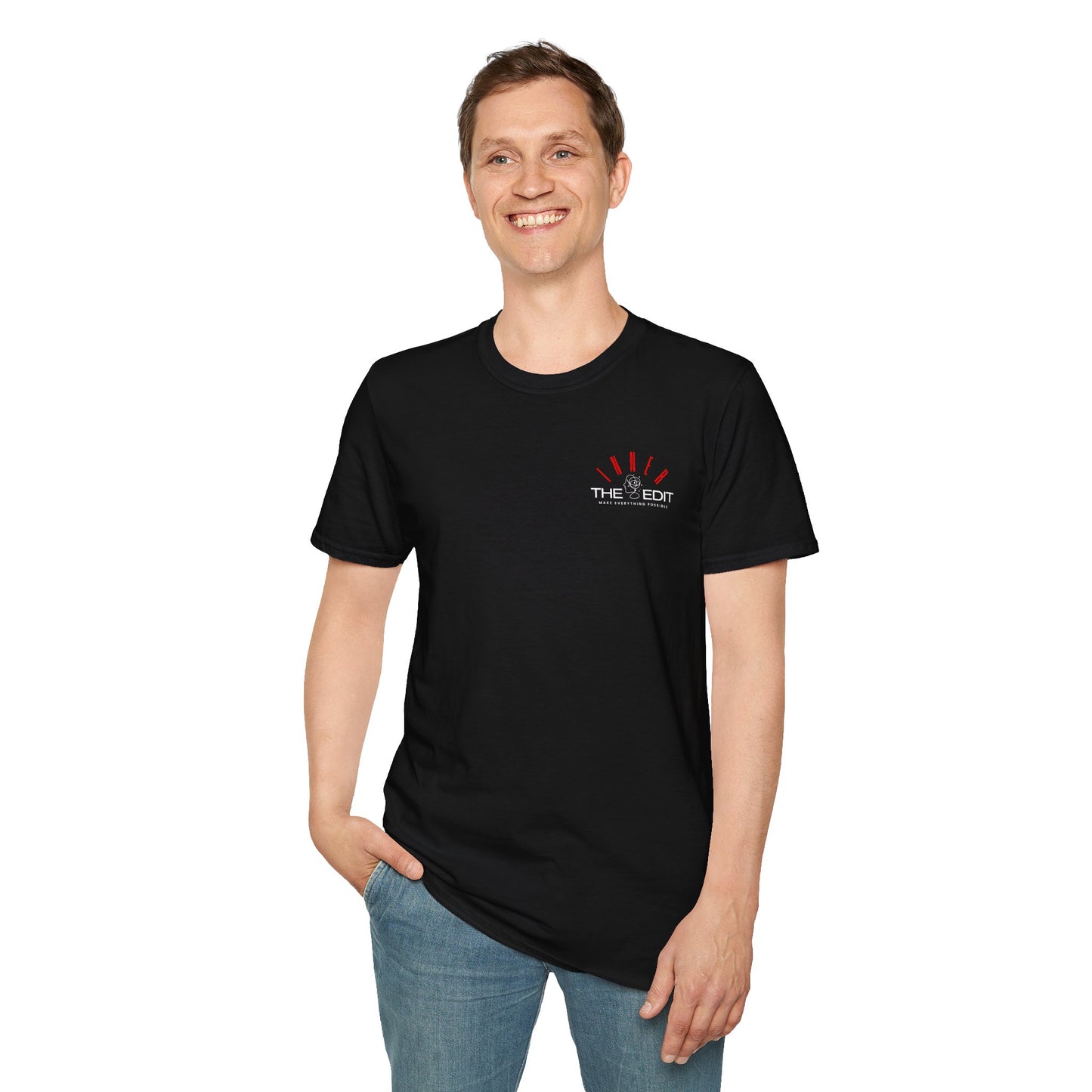 'THE INNER EDIT' Chest Pocket Graphic, Cute Casual Tee