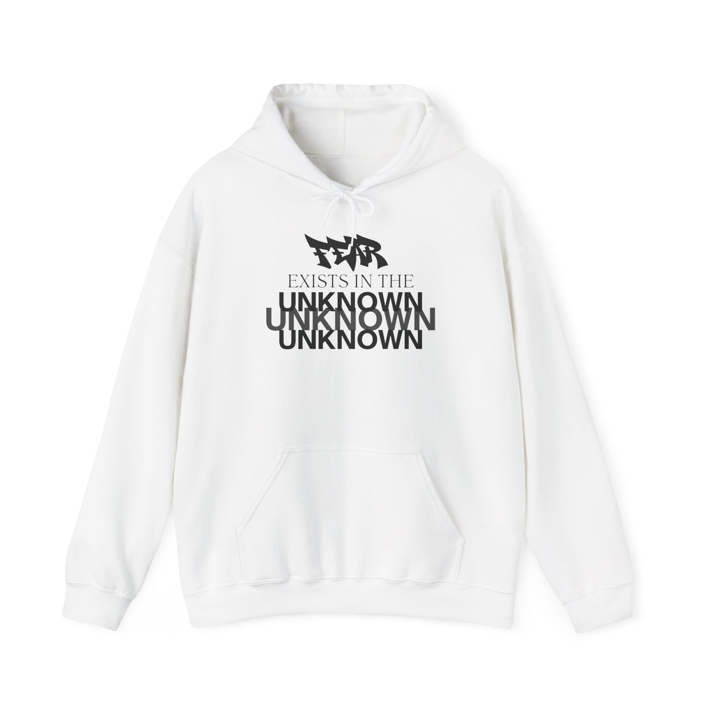 Exist in the Known Hoodie — Minimalist Typography Unisex Pullover