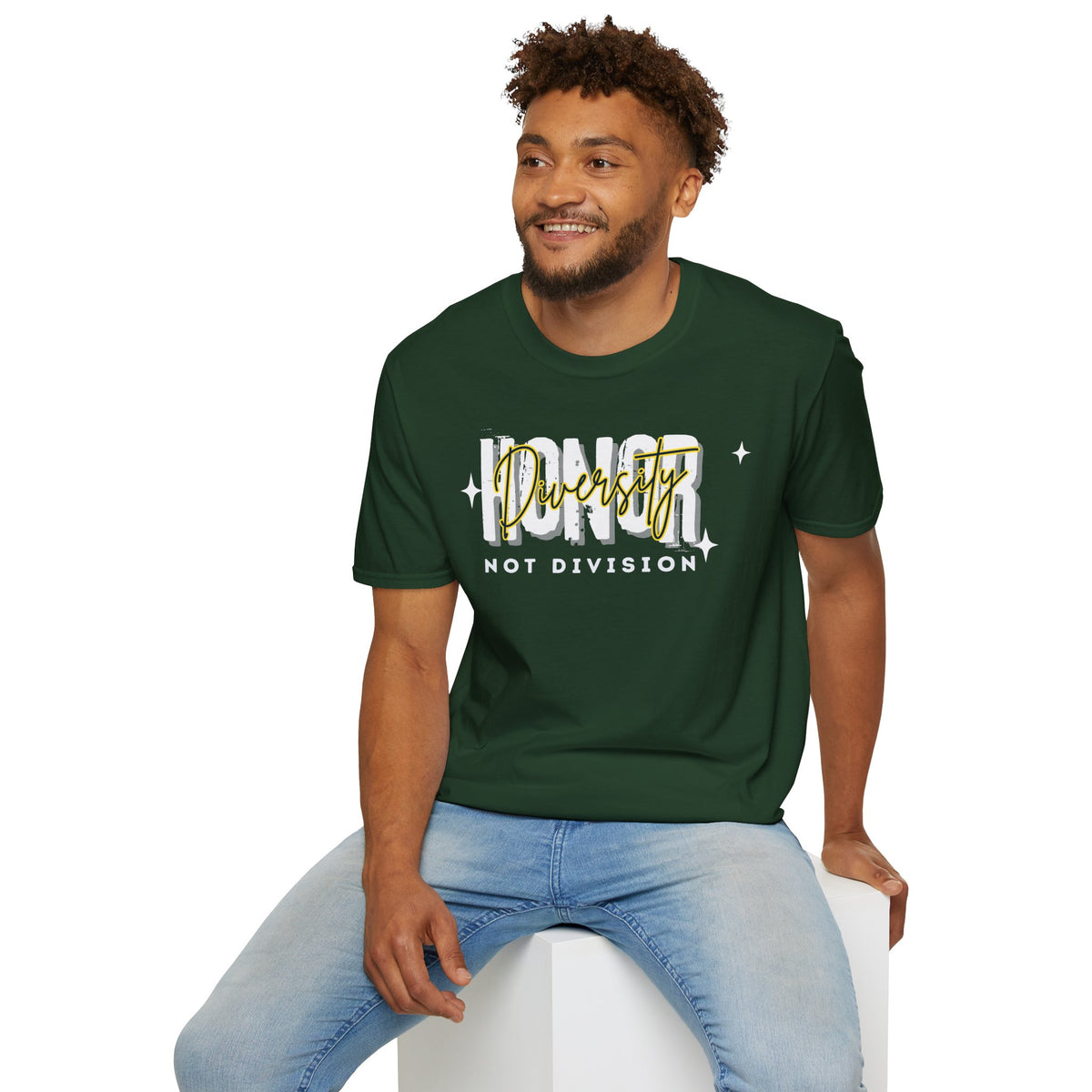 Honor Diversity. Not Division, Script Graphic Tee
