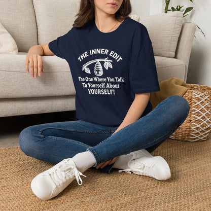 The Inner Edit T‑Shirt — Funny Self‑Talk Cacoon Graphic Tee