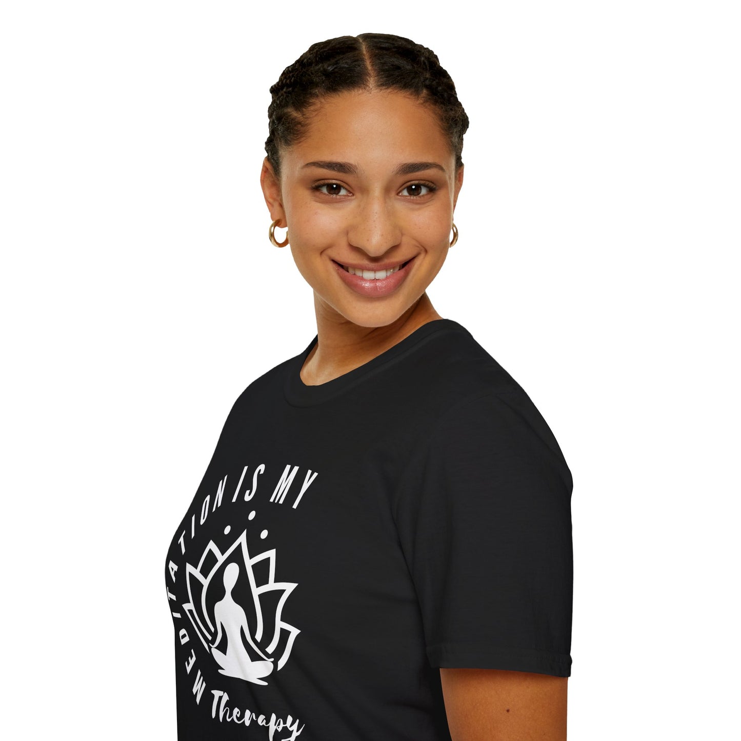 Meditation is My Therapy - Calm and Centered (W) Tee