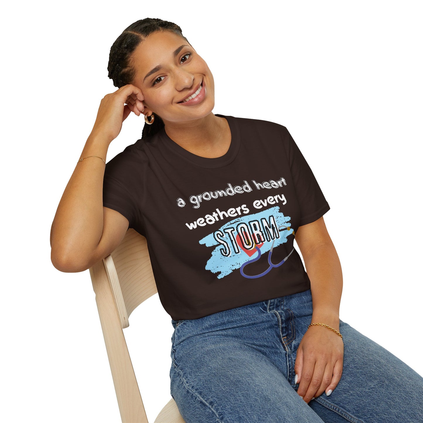 A Grounded Heart Weathers Every Storm – Resilience Tee (Unisex)