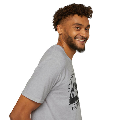 Life Takes The Long Way On Purpose T-Shirt — Mountain Path Purpose Design