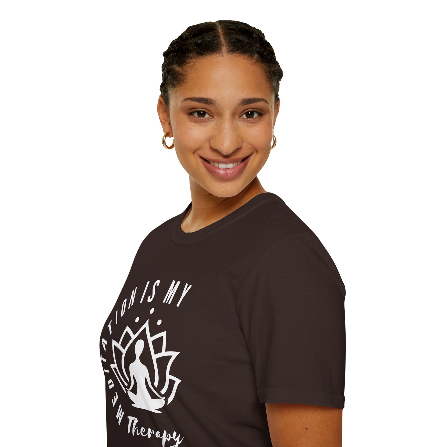Meditation is My Therapy - Calm and Centered (W) Tee