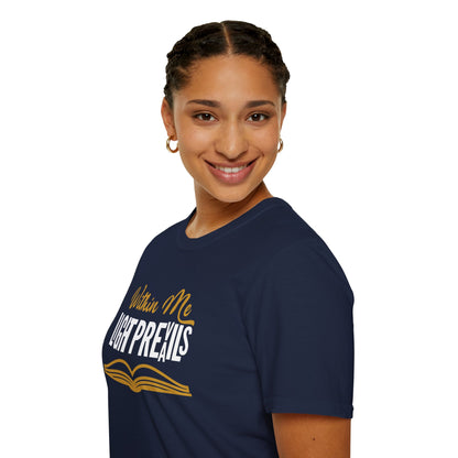 Within Me, Light Prevails - Radiant Inspiration Book Tee