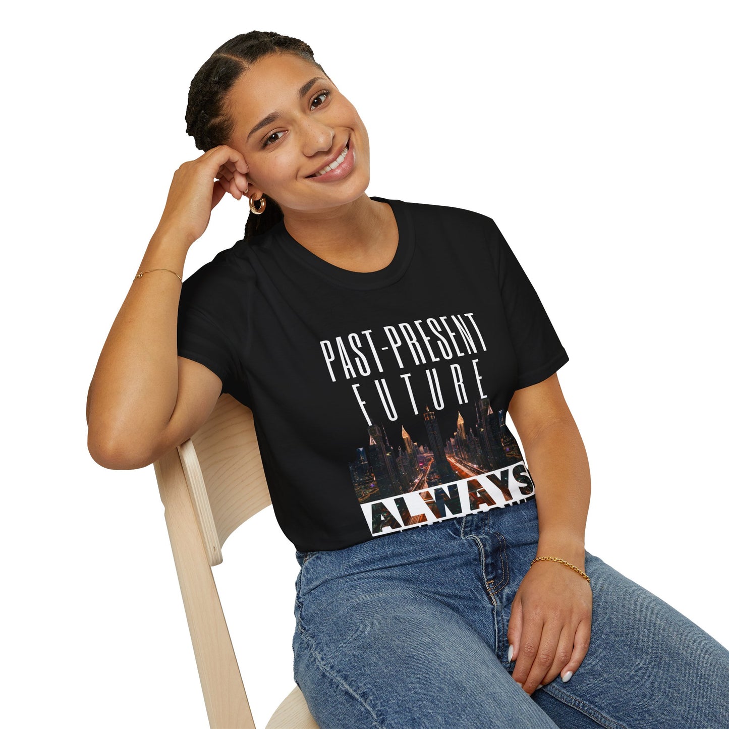 Past-Present-Future, Always The Now - Mindful Living Tee