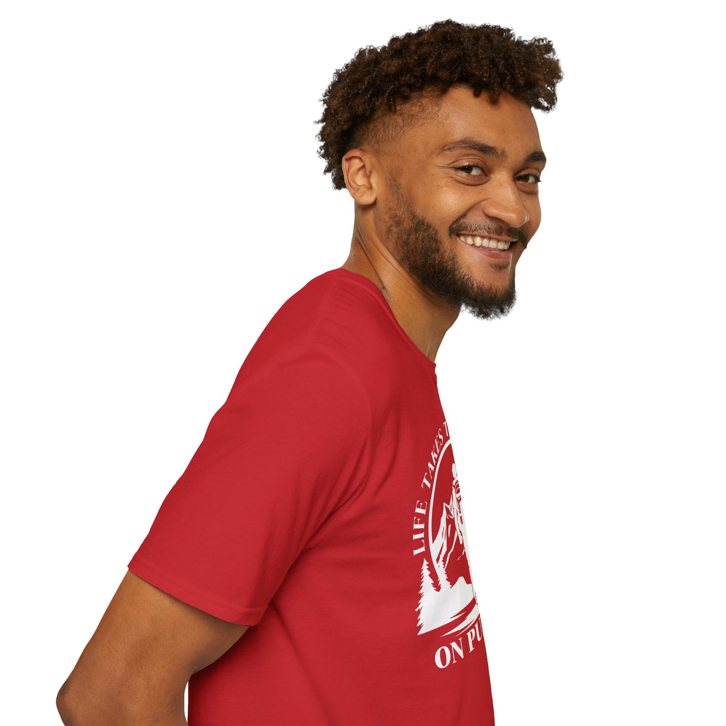 Life Takes The Long Way On Purpose T-Shirt — Mountain Path Purpose Design