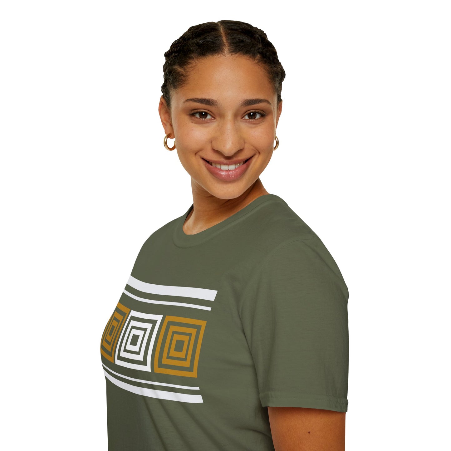 Aesthetics Colorful Blocks Graphic (W/B) Tee