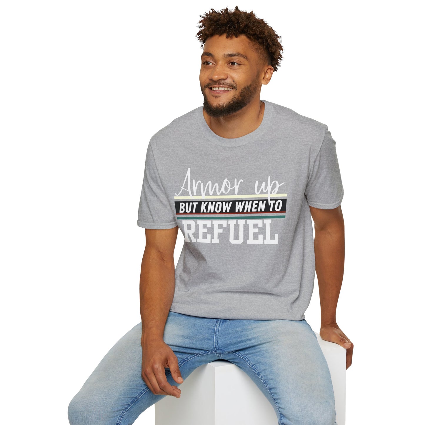 Armor Up but Know When to Refuel - Balance and Resilience Tee