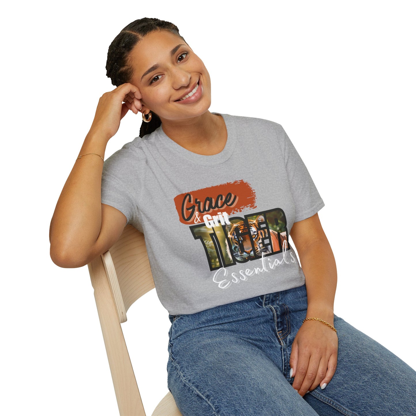 Grace & Grit (W/B): Tiger Essentials Tee